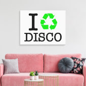 Ik Recyclen Disco Canvas Afdruk (Insitu (Woonkamer))