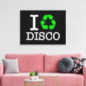 Ik Recyclen Disco Canvas Afdruk (Insitu (Woonkamer))