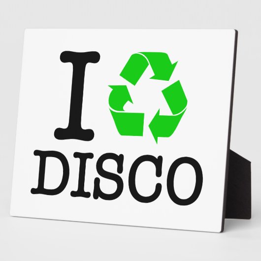 Ik Recyclen Disco Fotoplaat (Zijkant)
