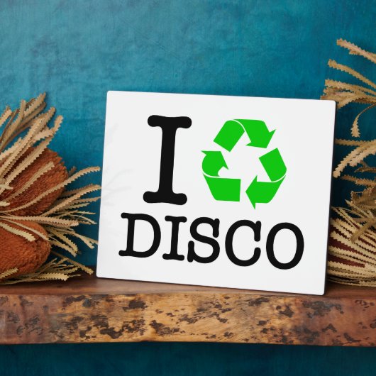 Ik Recyclen Disco Fotoplaat (Zijkant)