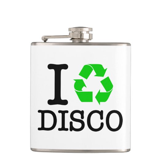 Ik Recyclen Disco Heupfles (Voorkant)