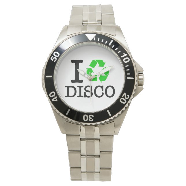 Ik Recyclen Disco Horloge (Voorkant)