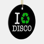 Ik Recyclen Disco Keramisch Ornament (Rechts)