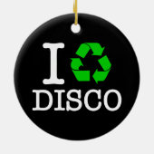 Ik Recyclen Disco Keramisch Ornament (Achterkant)