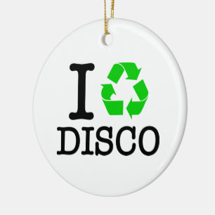 Ik Recyclen Disco Keramisch Ornament
