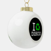 Ik Recyclen Disco Keramische Bal Ornament (Links)