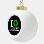 Ik Recyclen Disco Keramische Bal Ornament (Rechts)