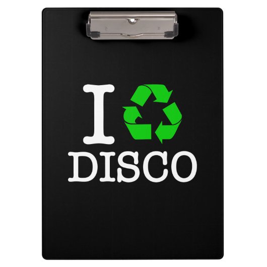 Ik Recyclen Disco Klembord (Voorkant)
