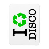 Ik Recyclen Disco Magneet (Verticaal)