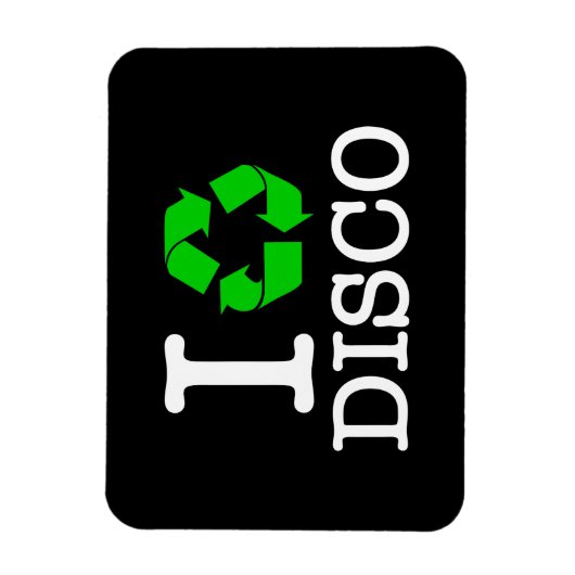 Ik Recyclen Disco Magneet (Verticaal)