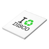 Ik Recyclen Disco Notitieblok (Linkerzijde)