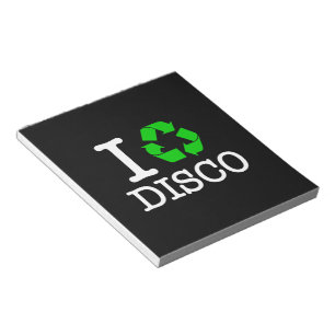 Ik Recyclen Disco Notitieblok
