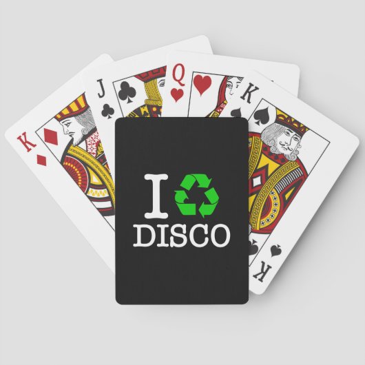 Ik Recyclen Disco Pokerkaarten (Achterkant)