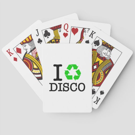 Ik Recyclen Disco Pokerkaarten (Achterkant)