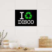 Ik Recyclen Disco Poster (Keuken)