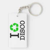 Ik Recyclen Disco Sleutelhanger (achterkant)