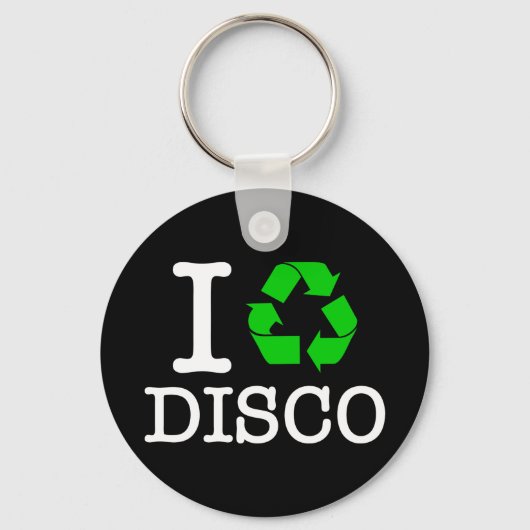 Ik Recyclen Disco Sleutelhanger (Voorkant)