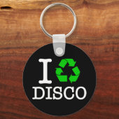 Ik Recyclen Disco Sleutelhanger (Voorkant)