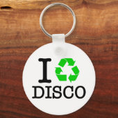 Ik Recyclen Disco Sleutelhanger (Voorkant)