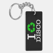 Ik Recyclen Disco Sleutelhanger (Voorkant Links)