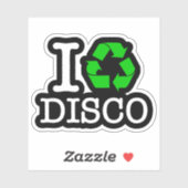Ik Recyclen Disco Sticker (Vel)