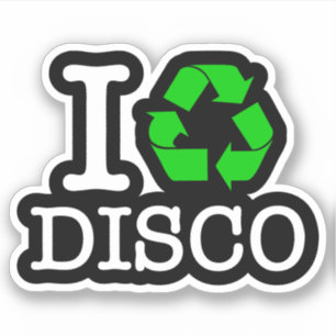 Ik Recyclen Disco Sticker