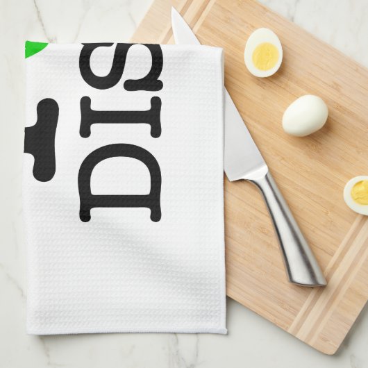 Ik Recyclen Disco Theedoek (Quarter Fold)