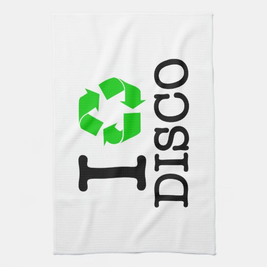 Ik Recyclen Disco Theedoek (Verticaal)