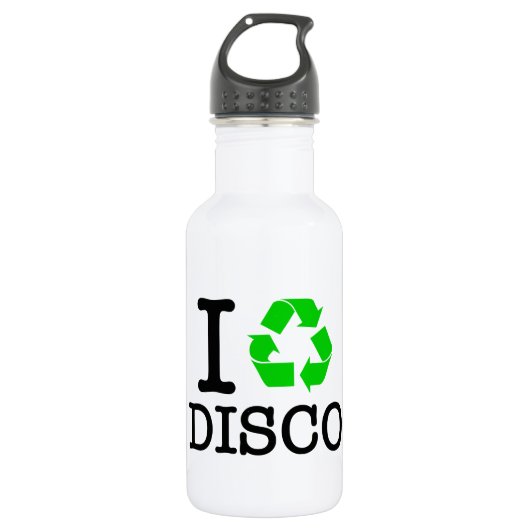 Ik Recyclen Disco Waterfles (Voorkant)