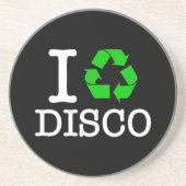 Ik Recyclen Disco Zandsteen Onderzetter (Voorkant)