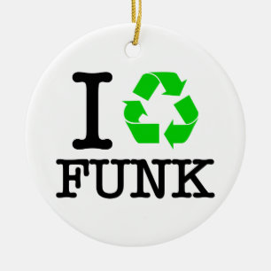 Ik Recyclen Funk Keramisch Ornament
