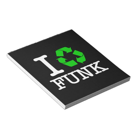 Ik Recyclen Funk Notitieblok (Schuin)