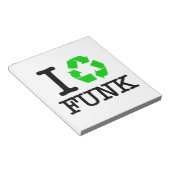 Ik Recyclen Funk Notitieblok (Schuin)