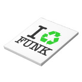 Ik Recyclen Funk Notitieblok (Linkerzijde)