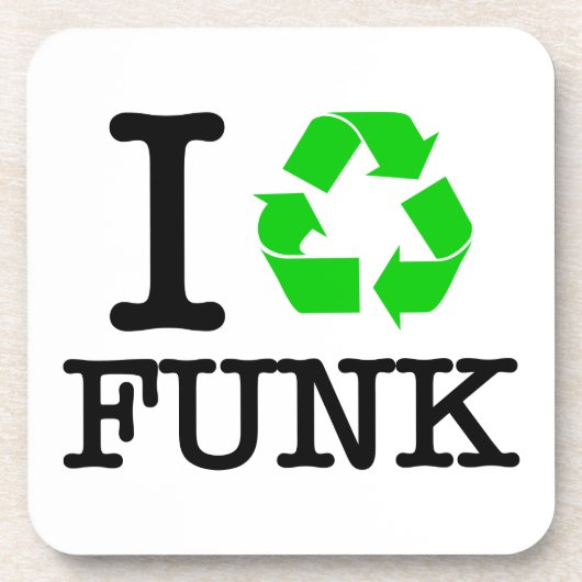 Ik Recyclen Funk Onderzetter (Voorkant)