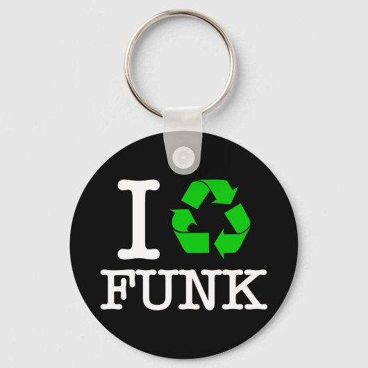 Ik Recyclen Funk Sleutelhanger (Voorkant)