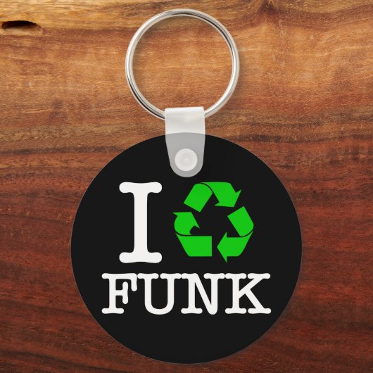 Ik Recyclen Funk Sleutelhanger (Voorkant)
