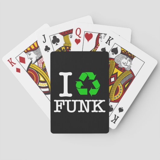 Ik Recyclen Funk Speelkaarten (Achterkant)