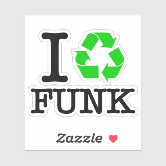 Ik Recyclen Funk Sticker (Vel)