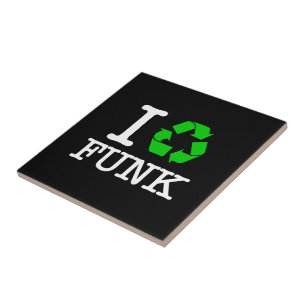 Ik Recyclen Funk Tegeltje