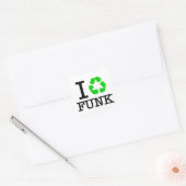 Ik Recyclen Funk Vierkante Sticker (Envelop)