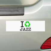 Ik Recyclen Jazz Bumpersticker (Op auto)