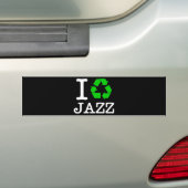 Ik Recyclen Jazz Bumpersticker (Op auto)