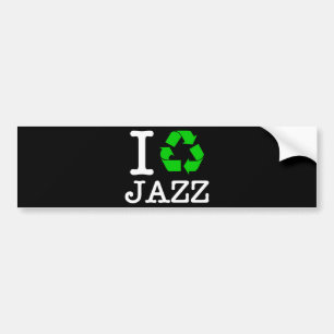 Ik Recyclen Jazz Bumpersticker