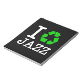 Ik Recyclen Jazz Notitieblok (Linkerzijde)