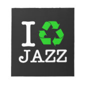 Ik Recyclen Jazz Notitieblok (Voorkant)