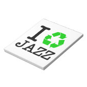Ik Recyclen Jazz Notitieblok (Linkerzijde)