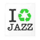 Ik Recyclen Jazz Notitieblok (Voorkant)