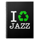 Ik Recyclen Jazz Notitieboek (Voorkant)