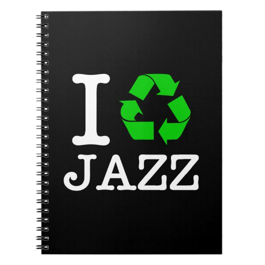 Ik Recyclen Jazz Notitieboek (Voorkant)